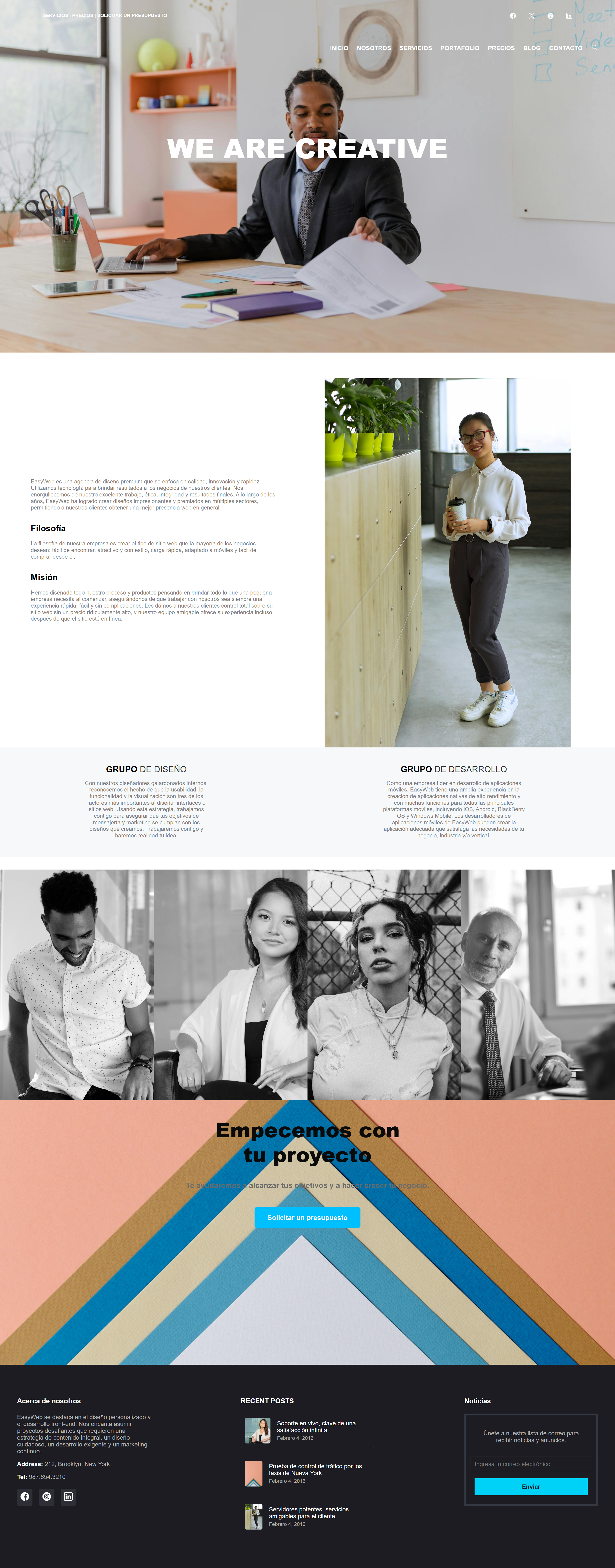 Portfolio de Agencia EasyWeb